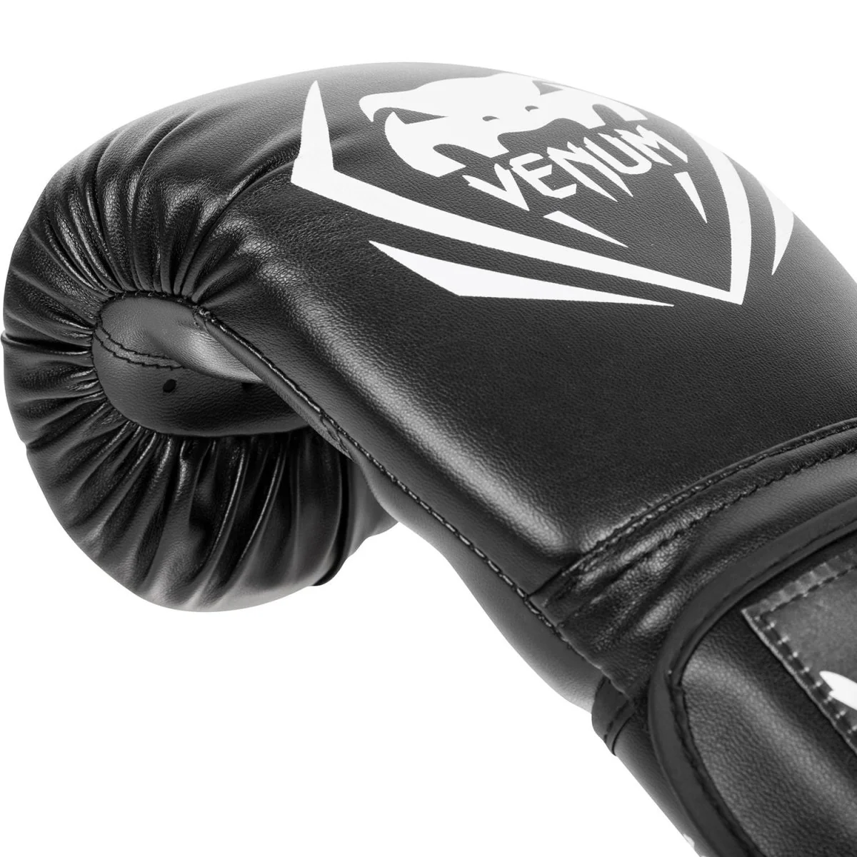 Venum Synthetic Leather Contender Boxing Gloves - Black - Image 5