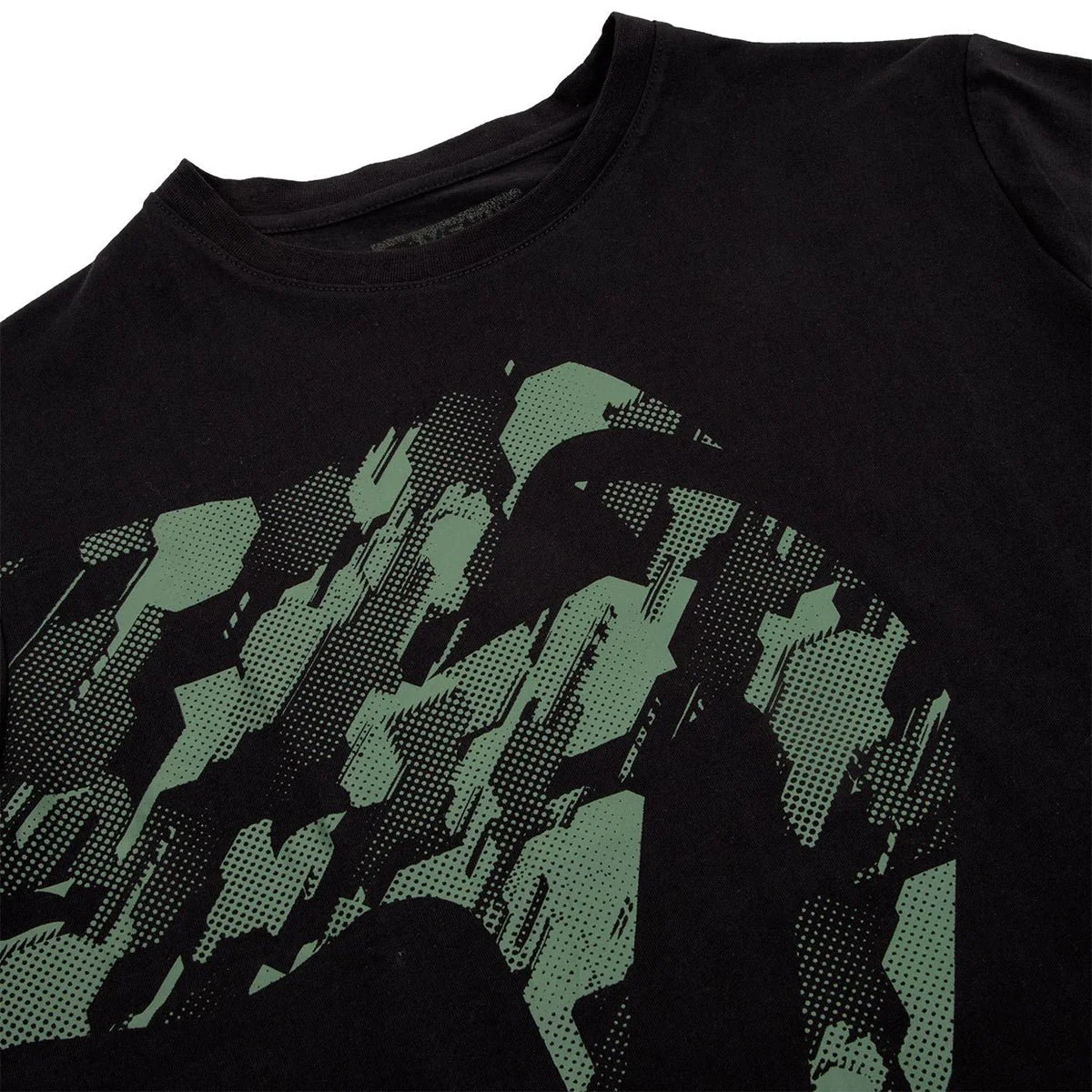 Venum Tecmo Giant T-Shirt - Black/Khaki - Image 5