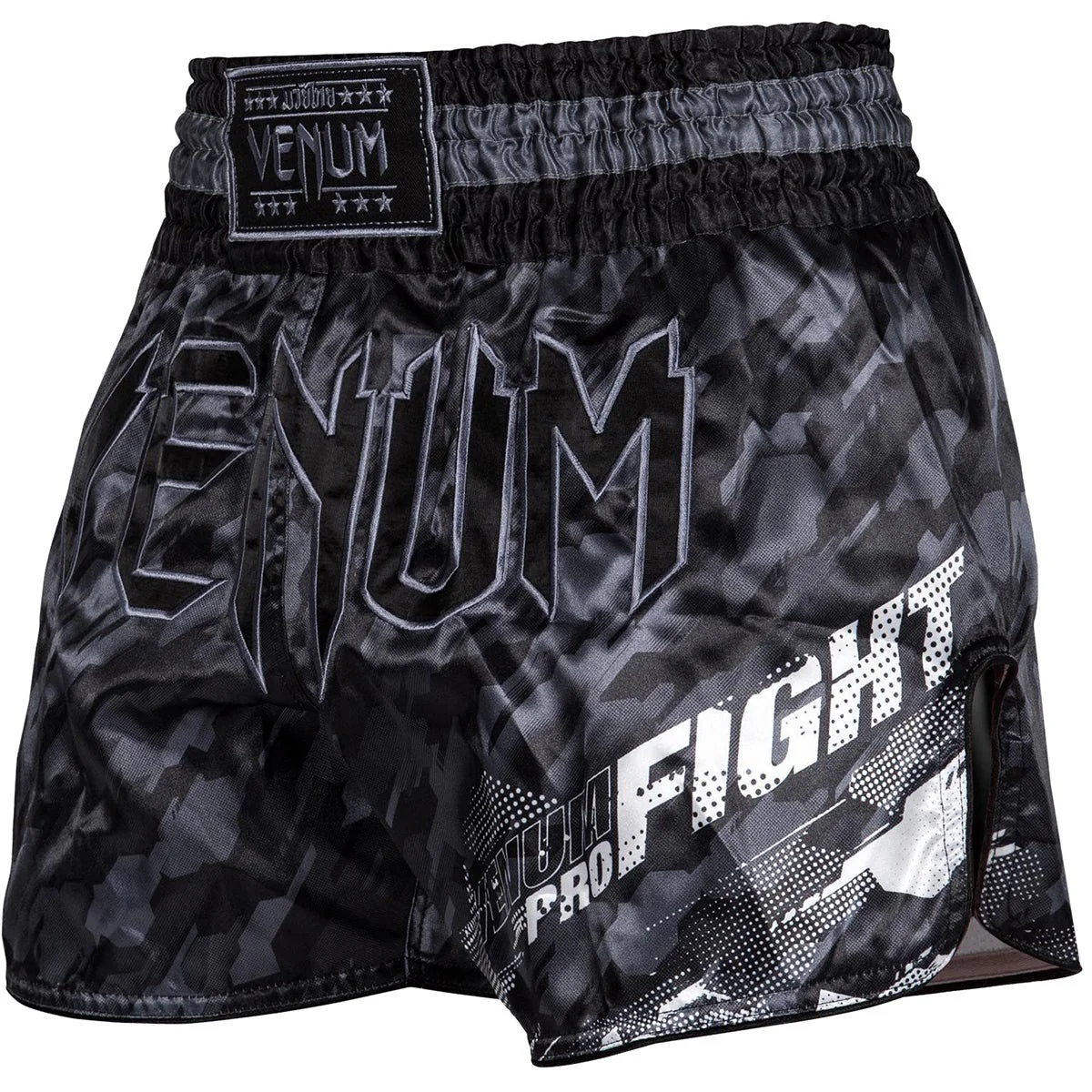 Venum Tecmo Muay Thai Shorts - Dark Gray