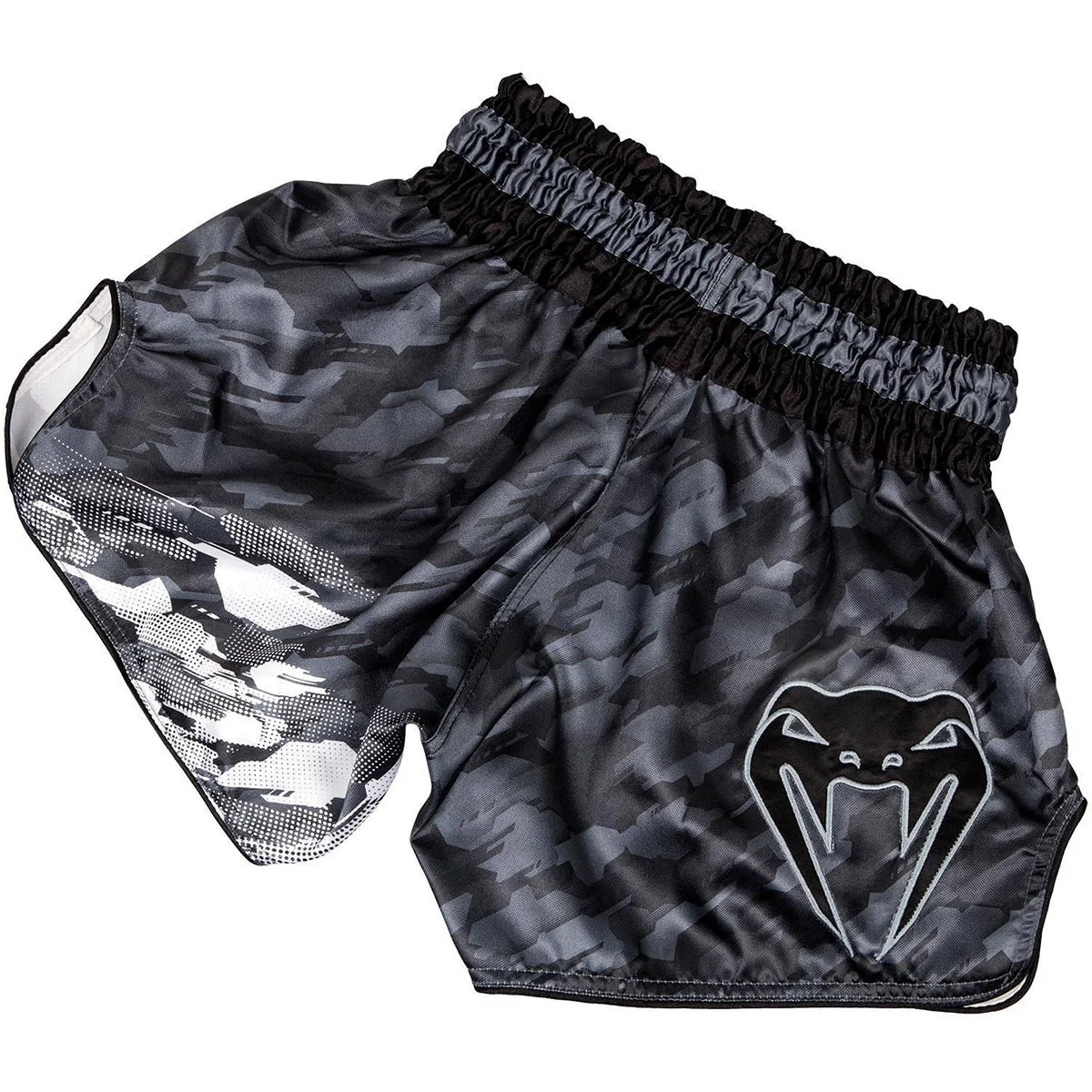 Venum Tecmo Muay Thai Shorts - Dark Gray - Image 4