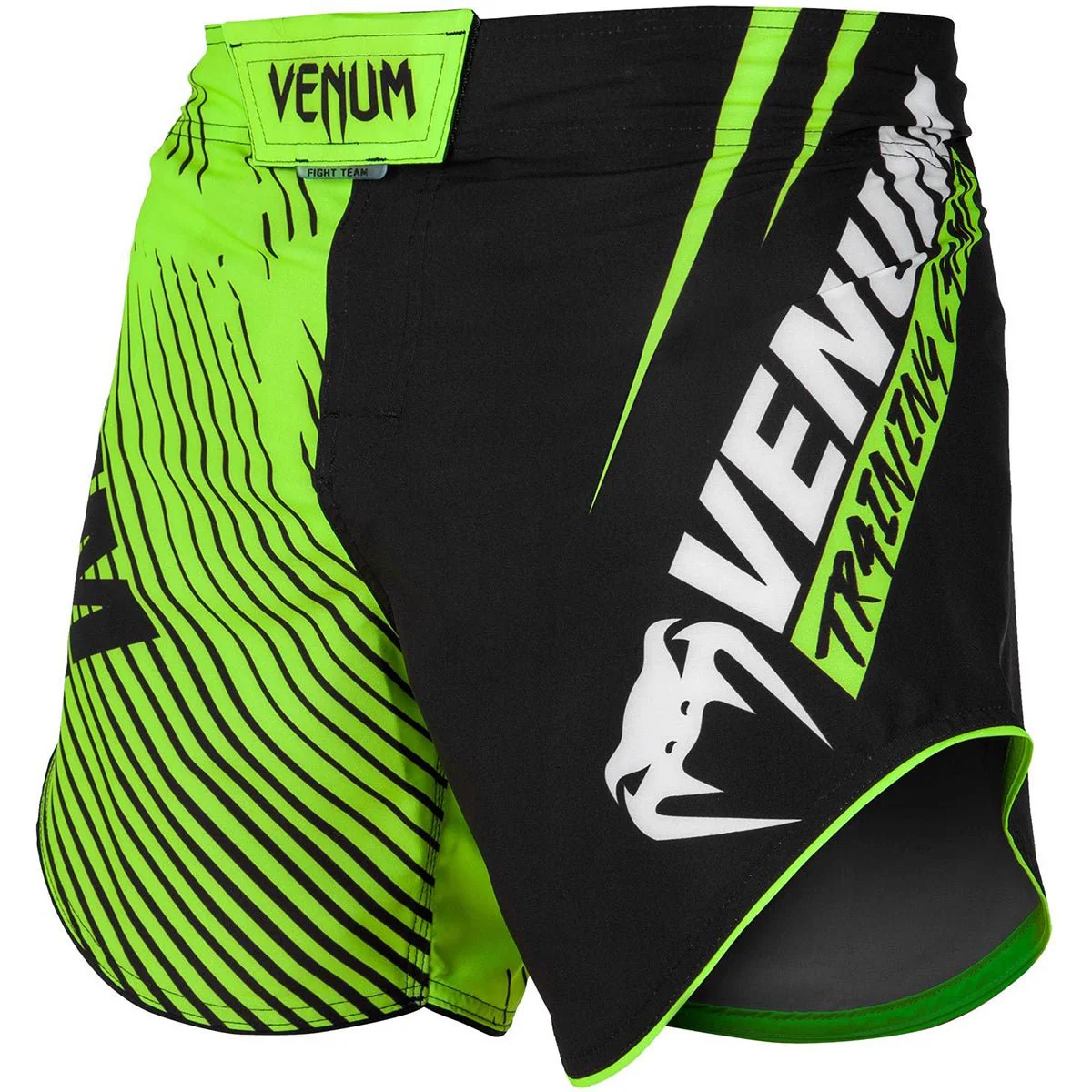 Venum Training Camp 2.0 MMA Fight Shorts - Black/Neon Yellow - Image 2