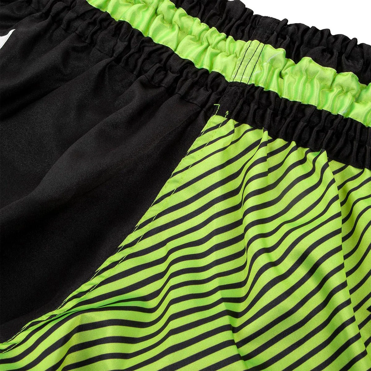 Venum Training Camp Muay Thai Shorts - Black/Neo Yellow - Image 6