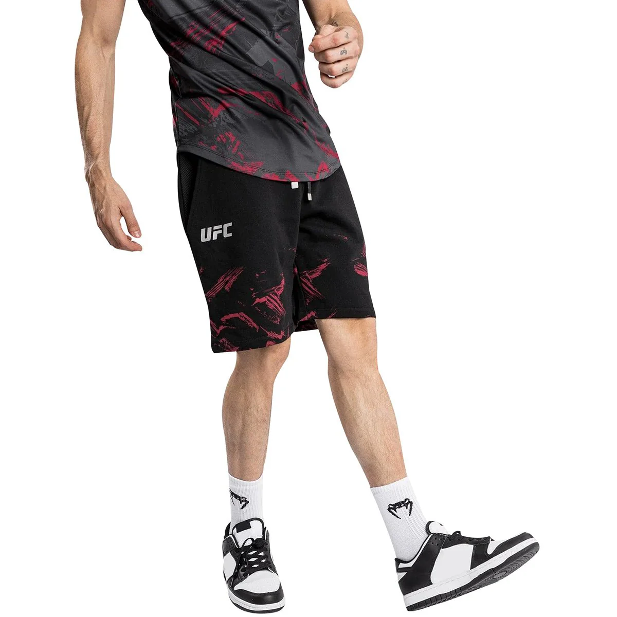 Venum UFC Authentic Fight Week 2.0 Fitness Shorts - Black/Red - Image 2