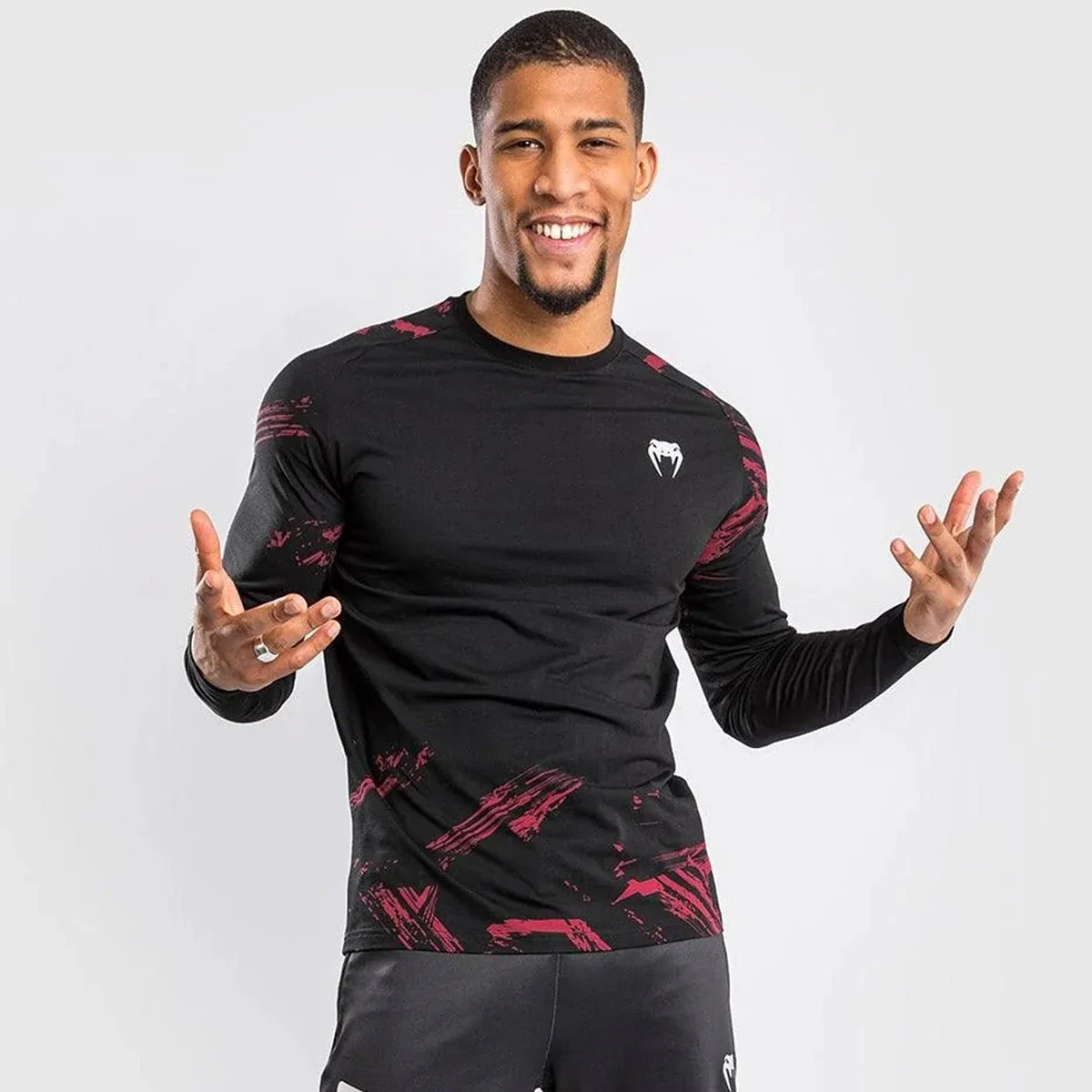 Venum UFC Authentic Fight Week 2.0 Long Sleeve T-Shirt - Black/Red