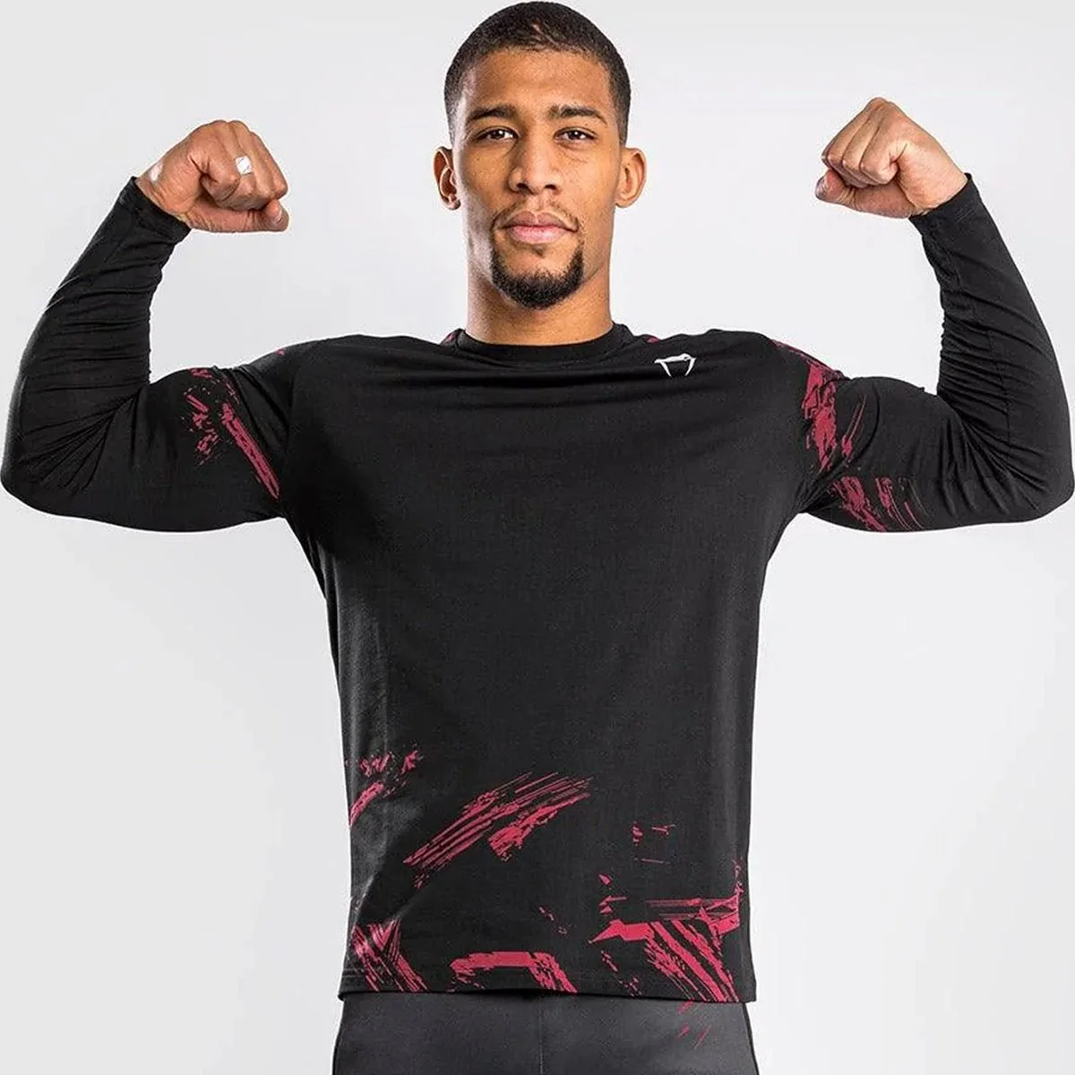 Venum UFC Authentic Fight Week 2.0 Long Sleeve T-Shirt - Black/Red - Image 2