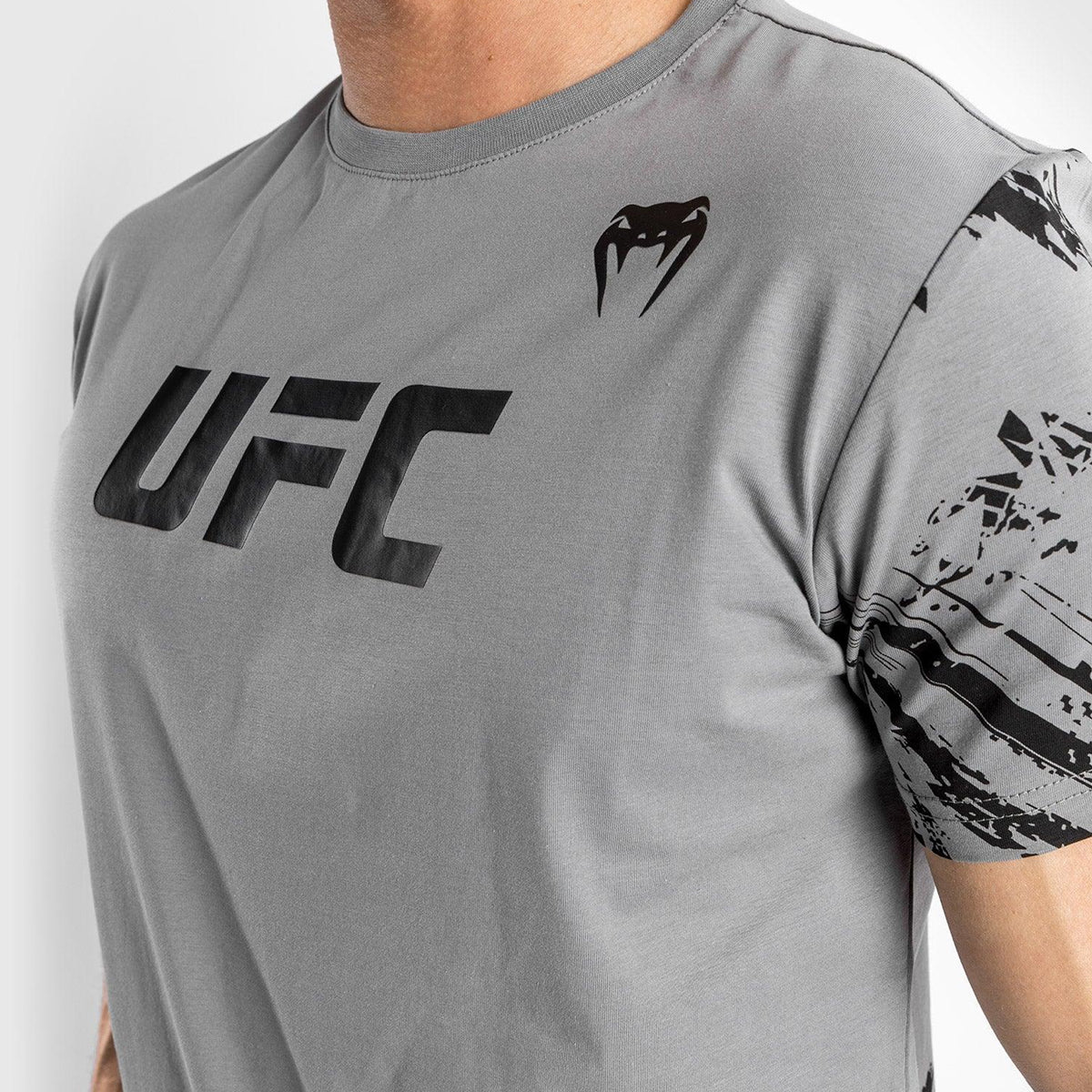 Venum UFC Authentic Fight Week 2.0 T-Shirt - Gray/Black - Image 3