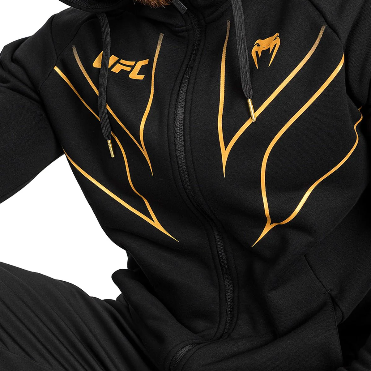 Venum UFC Fight Night 2.0 Replica Full Zip Hoodie - Champion - Image 4