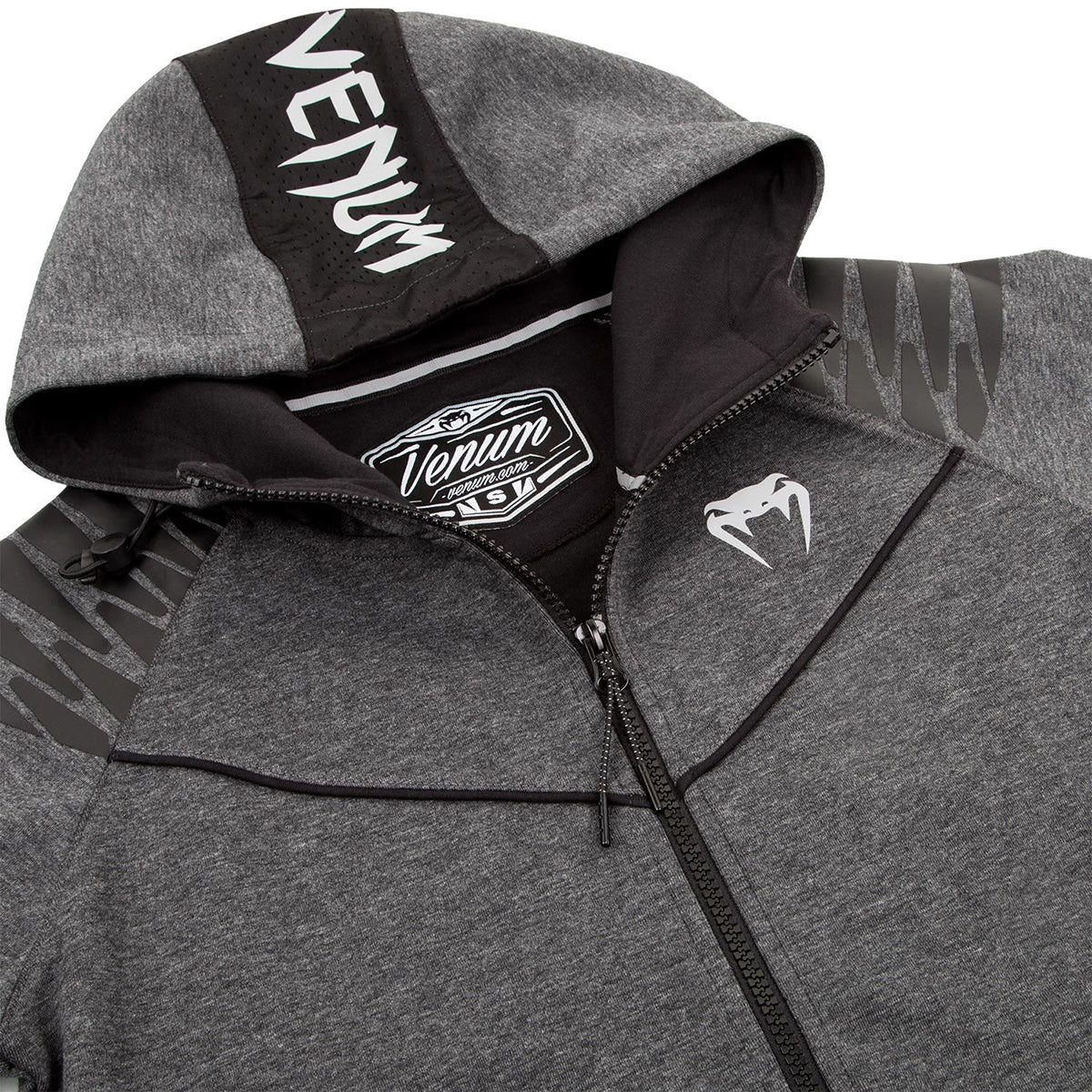 Venum Women's Laser Thermal Zip-Up Hoodie - Dark Heather Gray - Image 5