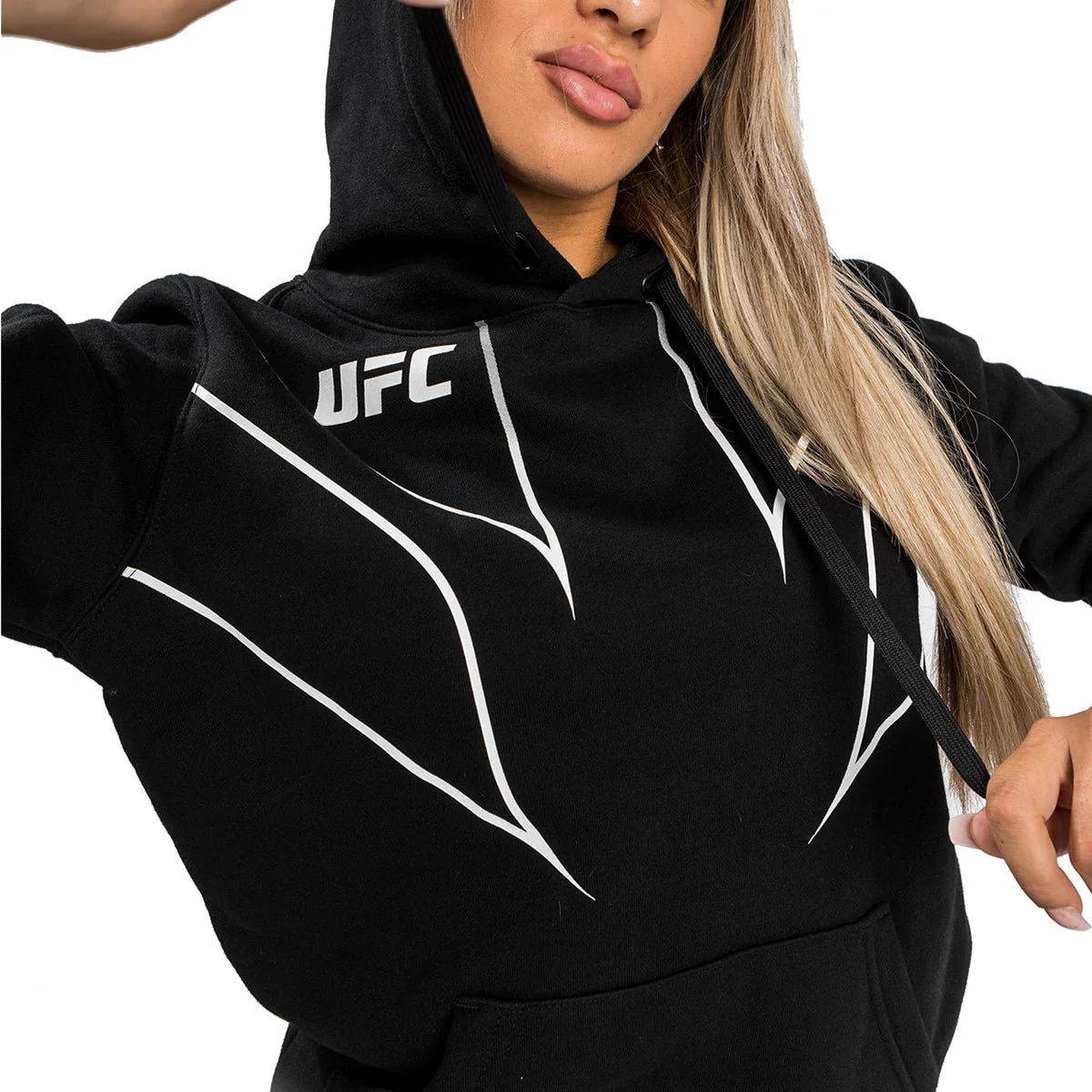 Venum Women's UFC Fight Night 2.0 Replica Pullover Hoodie - Black - Image 5