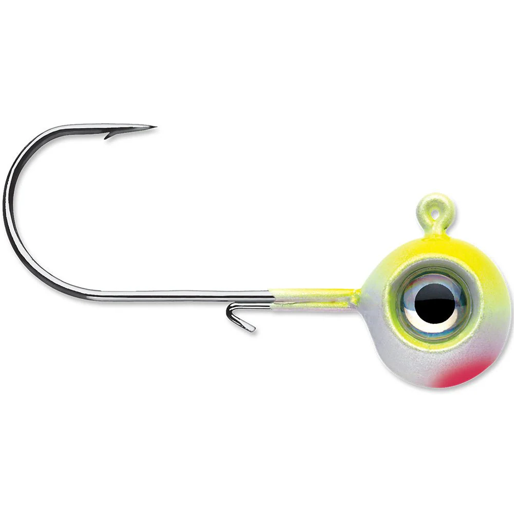 VMC Neon Moon Eye 1/4 Oz. 3D Holographic Jig - 4 Pack - Clown - Image 2