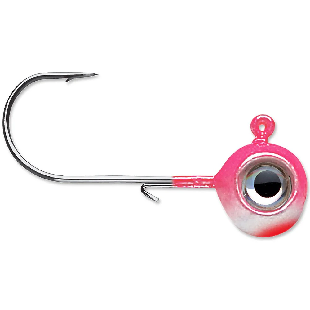 VMC Neon Moon Eye 1/4 Oz. 3D Holographic Jig - 4 Pack - Pink Pearl - Image 2