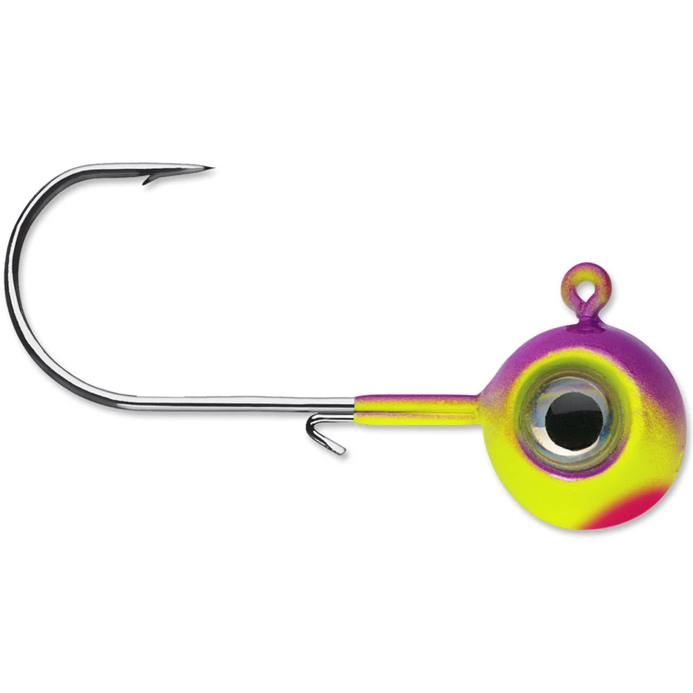 VMC Neon Moon Eye 1/8 Oz. 3D Holographic Jig - 4 Pack - Purpledescent - Image 2