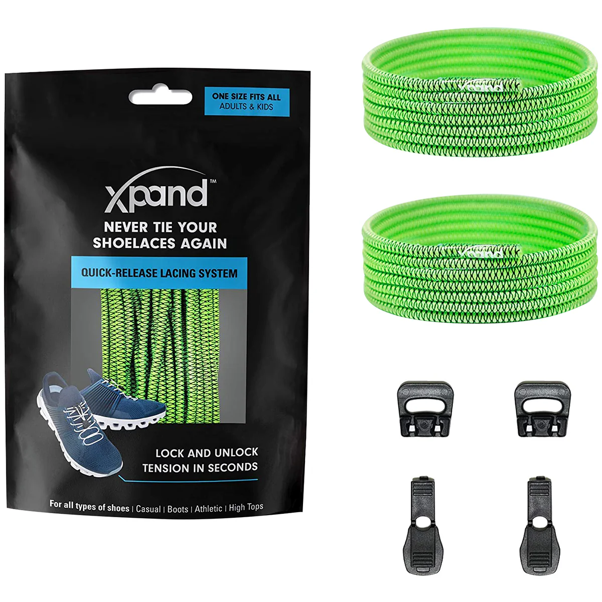Xpand Laces No-Tie Quick-Release Elastic Shoelaces - Image 15