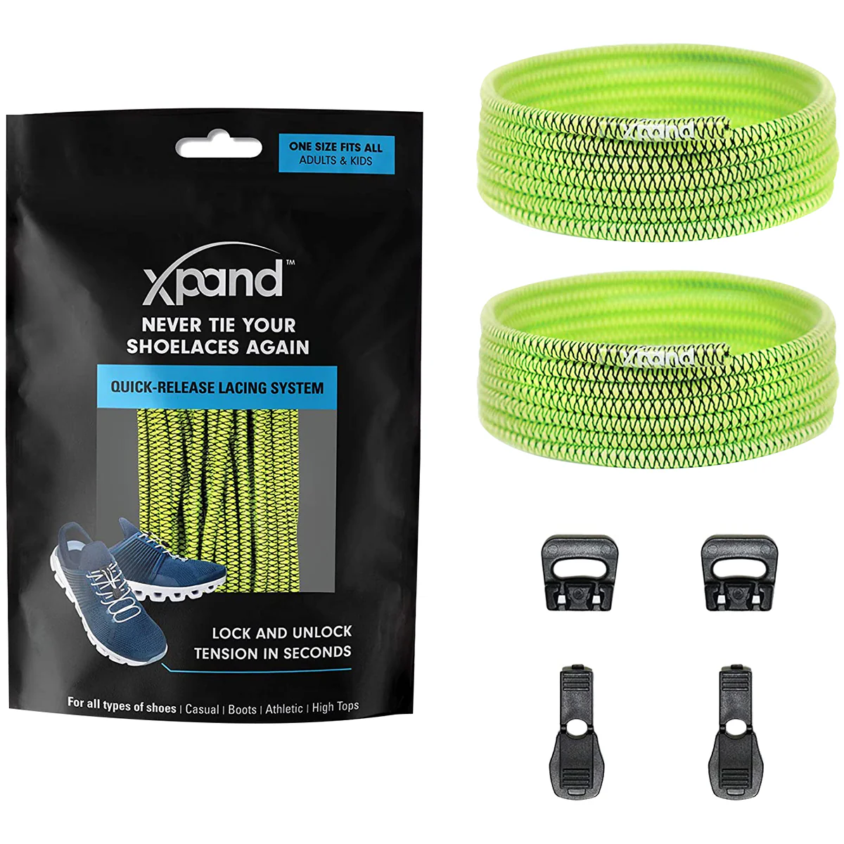 Xpand Laces No-Tie Quick-Release Elastic Shoelaces - Image 17