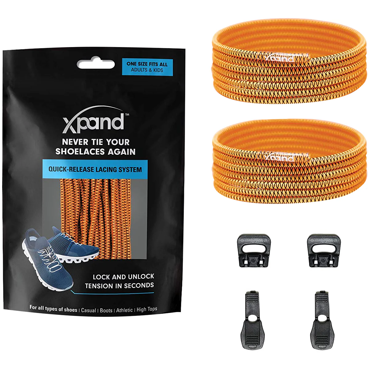 Xpand Laces No-Tie Quick-Release Elastic Shoelaces - Image 23
