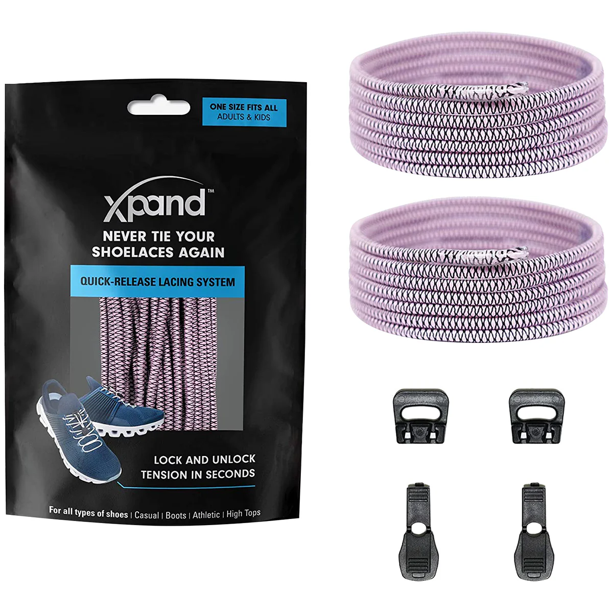 Xpand Laces No-Tie Quick-Release Elastic Shoelaces - Image 31