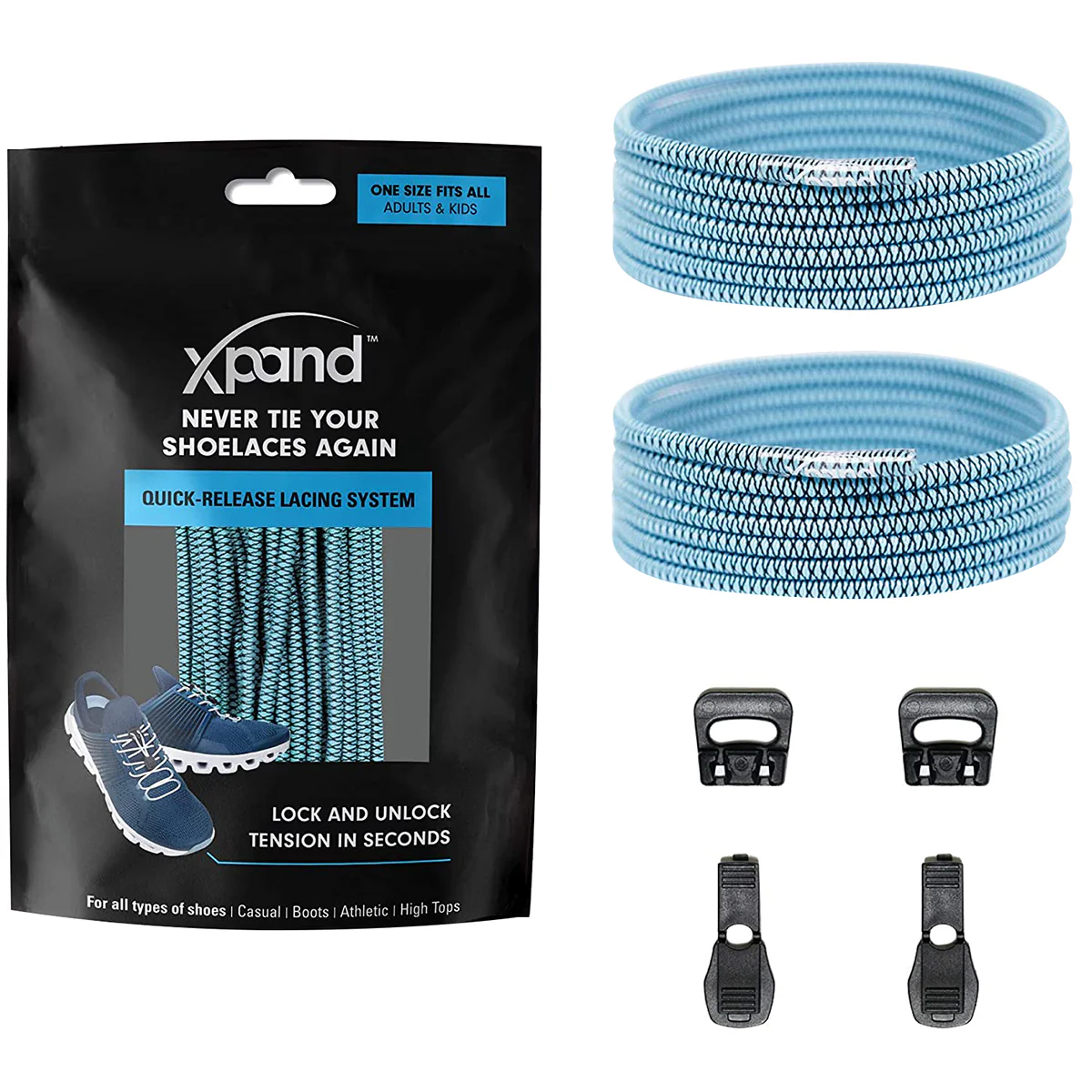 Xpand Laces No-Tie Quick-Release Elastic Shoelaces - Image 61