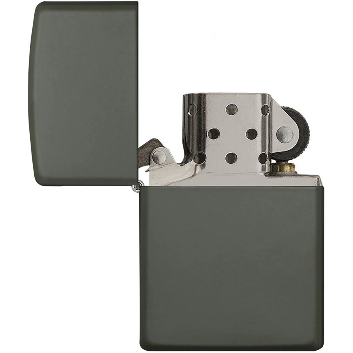 Zippo Regular Matte Pocket Lighter - Green - Image 2